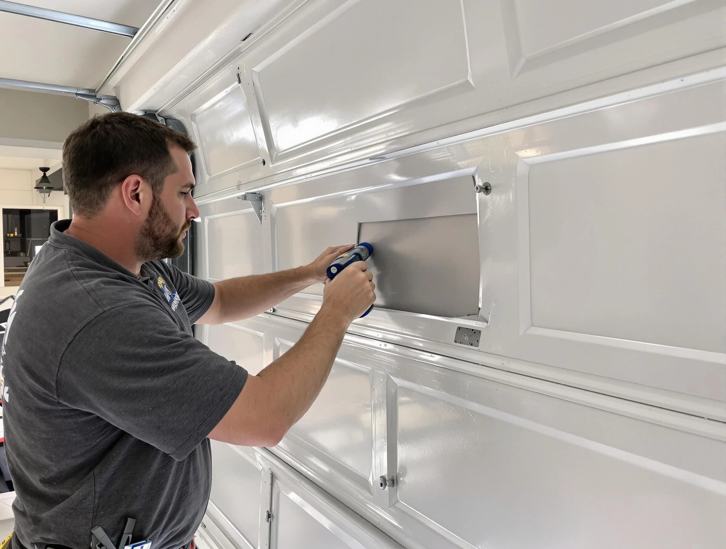 Garage door panel repair by Mequon Garage Door Repair in Mequon