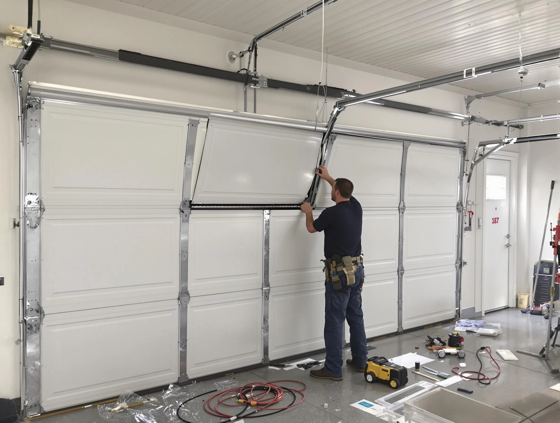 Garage Door Section Replacement in Mequon