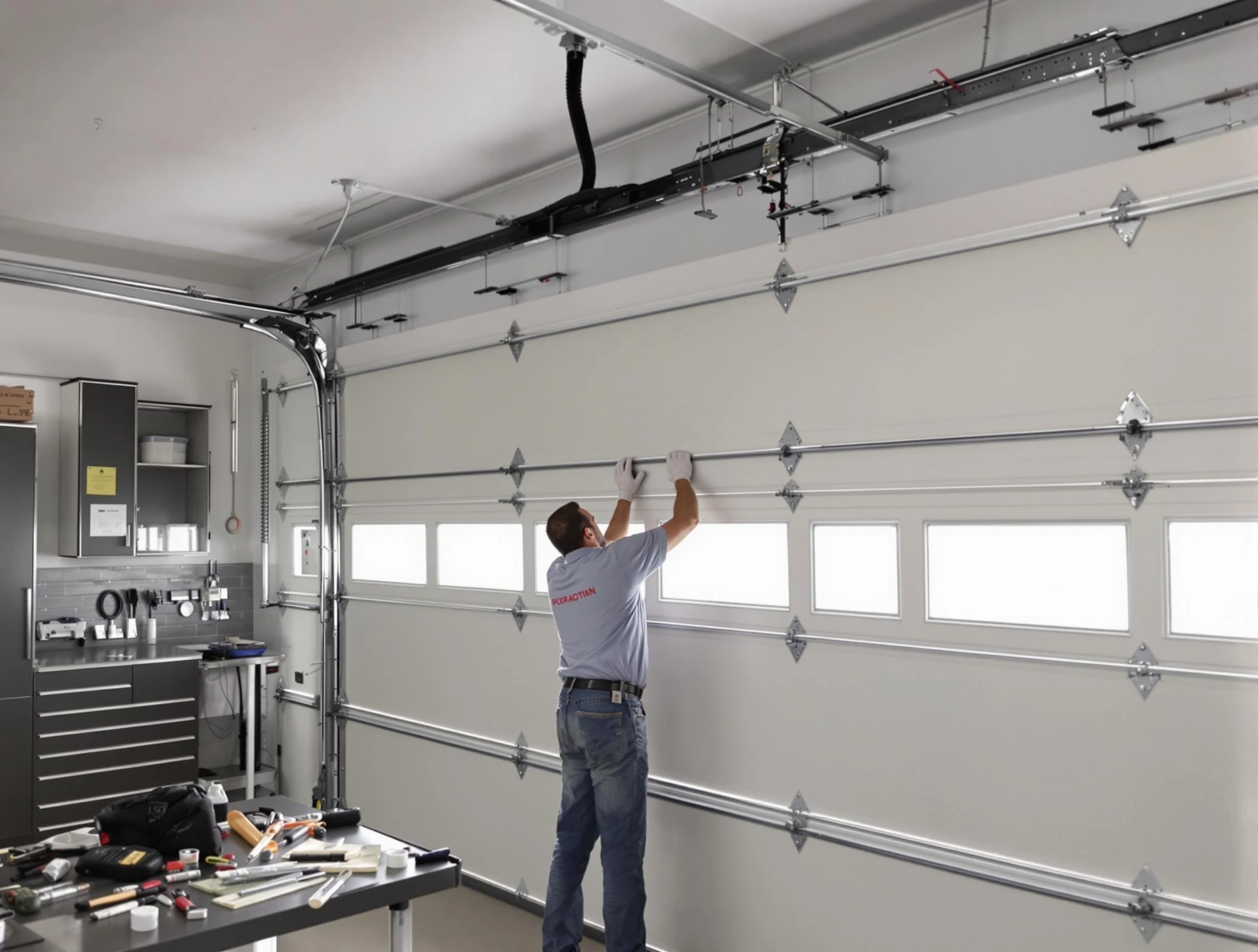 Garage Door Track Repair in Mequon