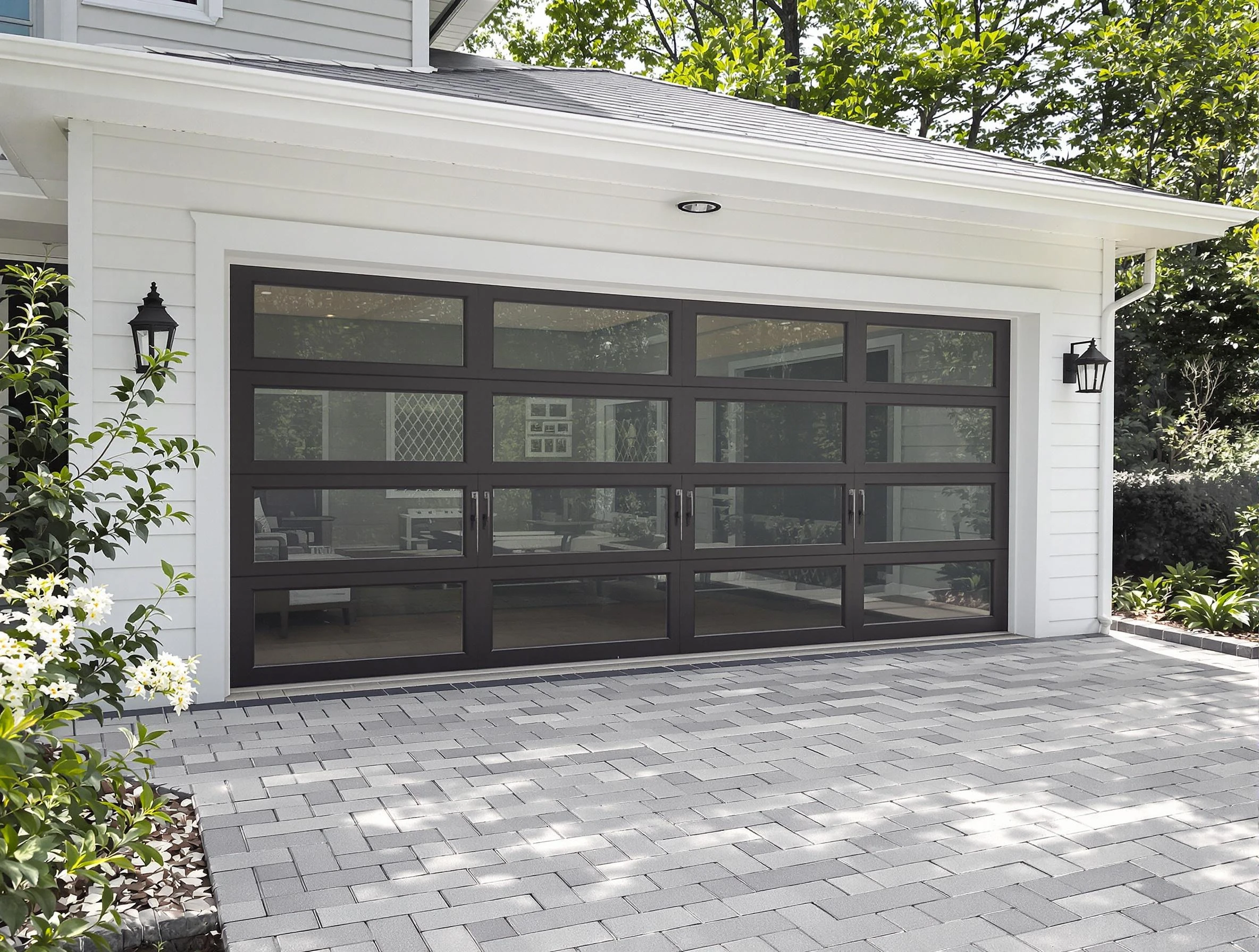 Mequon Garage Door Repair design specialist presenting custom garage door options to Mequon homeowner