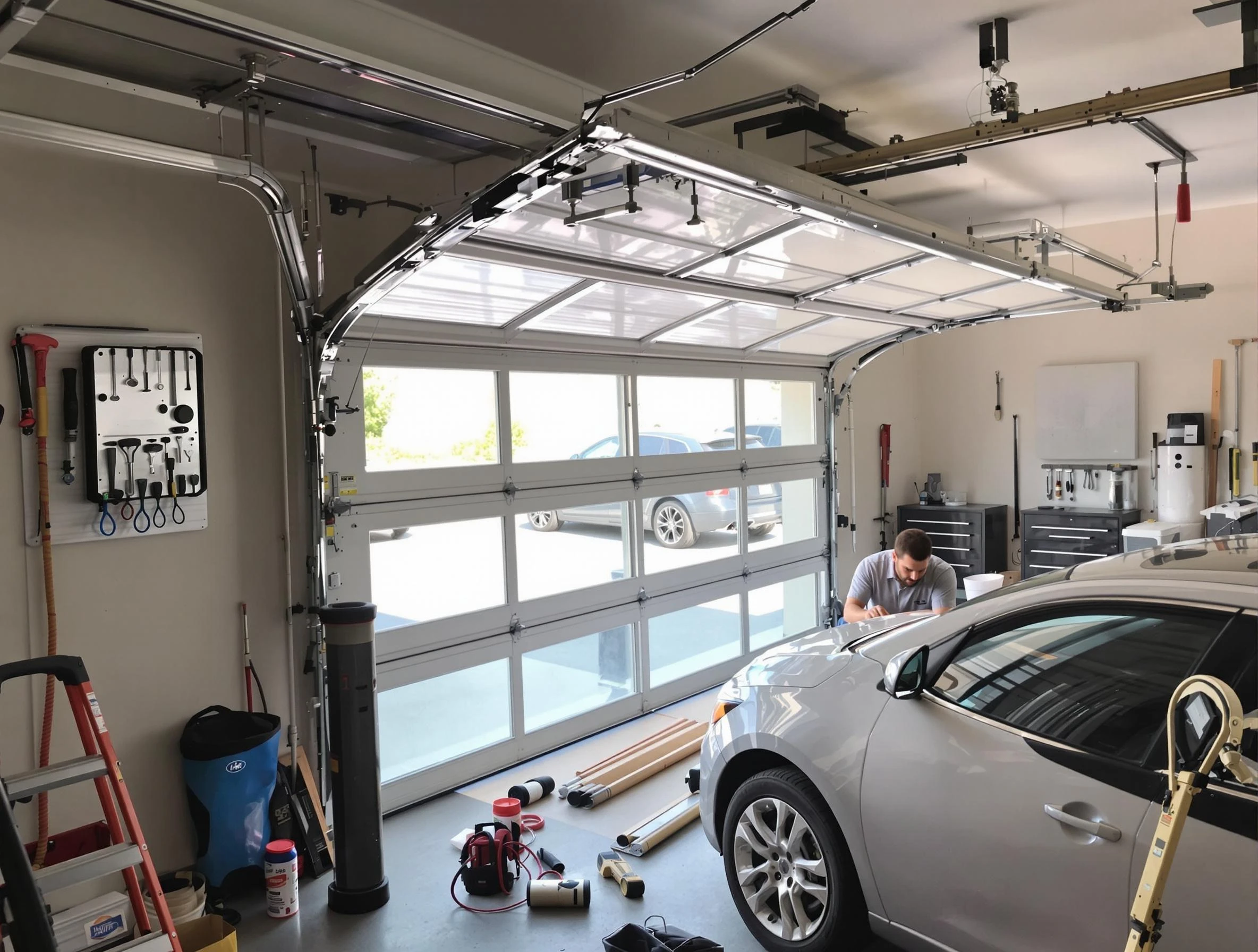 Garage door noise reduction service by Mequon Garage Door Repair in Mequon